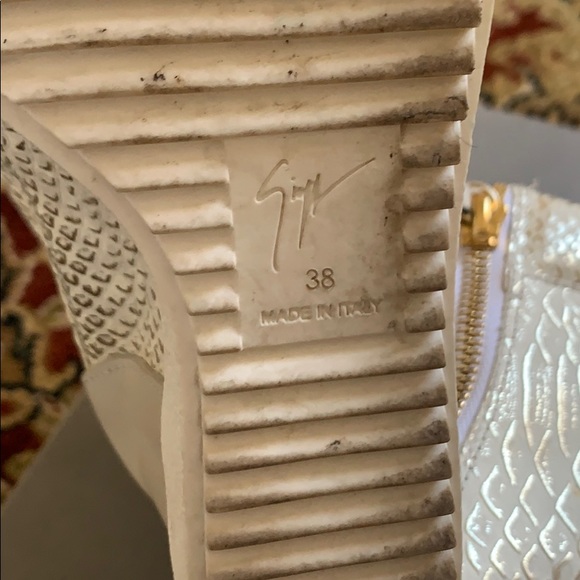 Giuseppe Zanotti Ofelia Embossed Wedge Sneaker - Picture 11 of 16